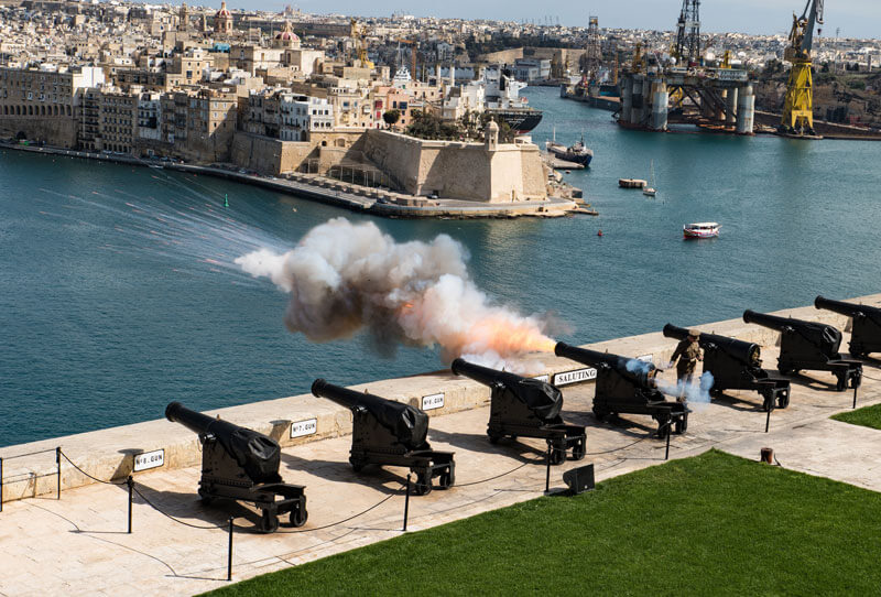 Malta Valletta Kanonen
