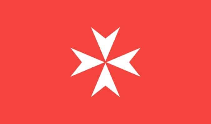 Flagge des Malteser Ordens