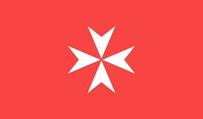 Flagge des Malteser Ordens