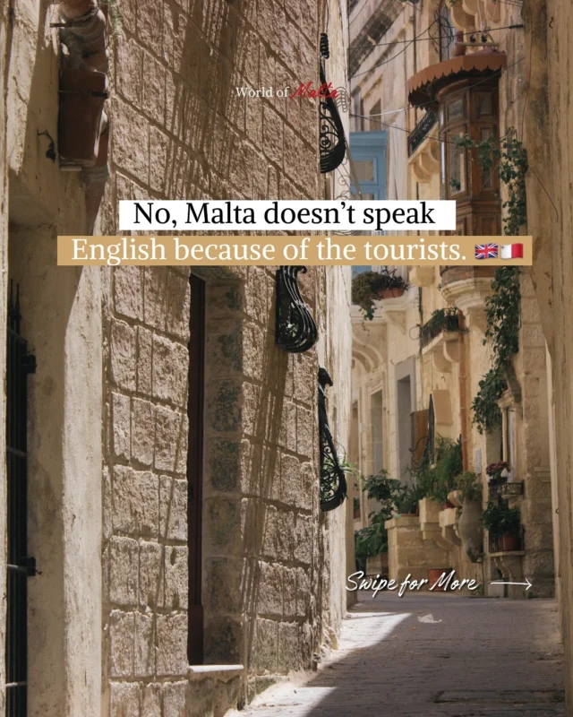 🙂‍↔️ No, Malta doesn’t speak English because of the tourists. 🇬🇧🇲🇹English is actually one of the country’s official languages,  a legacy from over 150 years of British rule.🇲🇹 This small island carries a big history, from empires to independence.❤️ Follow @worldofmalta for more fascinating facts about Malta’s unique story🔄 Share with history buffs and curious travelers who love digging deeper!Malta history | British Empire | Colonial legacy | Language facts | Travel deeper | Mediterranean culture | Historical travel | Hidden history