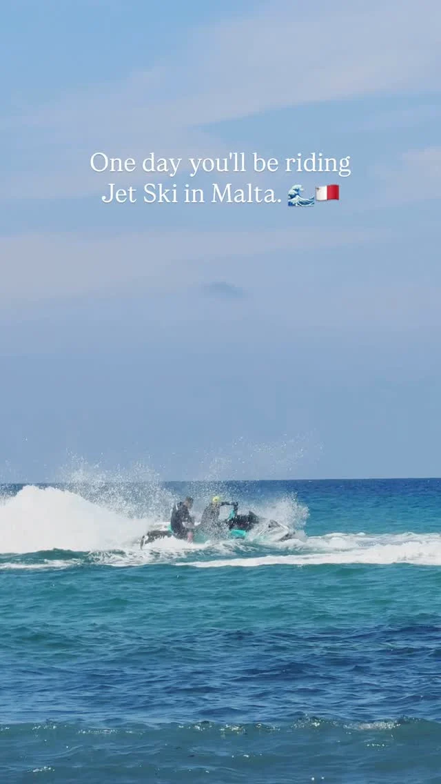 One day you’ll be riding Jet Ski in Malta 🥳🥳Things to do in Malta | Secret Places in Malta | Tips for Visiting Malta | Hidden Gems in Malta | Visit Malta | Malta Life | Malta Diaries | Malta by Local | Summer in Malta | This is Malta