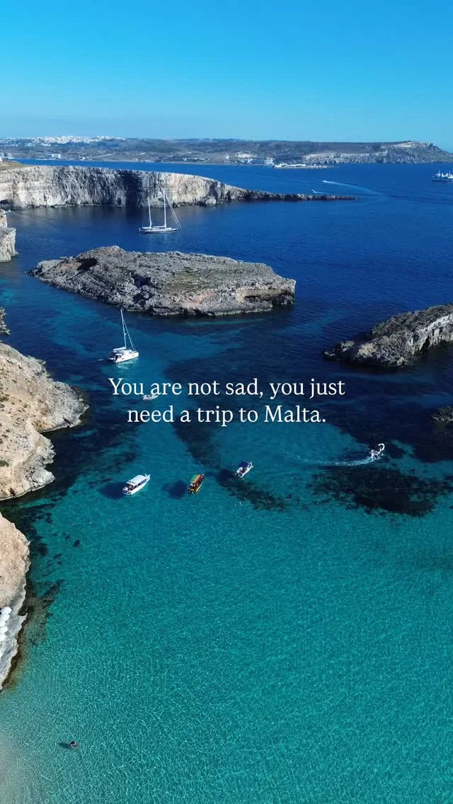 You are not sad, you just need a trip to Malta. 😍🇲🇹Things to do in Malta | Secret Places in Malta | Tips for Visiting Malta | Hidden Gems in Malta | Visit Malta | Malta Life | Malta Diaries | Malta by Local | Summer in Malta