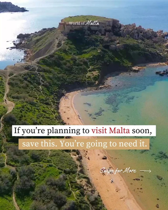 Here are 6 essential things you need to know before you go! 🌴🌞🍷Swipe through to discover everything! ➡️ Tag a friend who’s dreaming of Malta! 👇📌 Discover all our tips in the full guide for your trip to Malta (link in bio).In this guide, We share with you:
🏄‍♂️Activities in Malta
🌴The most beautiful places to visit
🍹Tips for transport, accommodation and restaurant options.This is Malta—come see it for yourself. 🐠🐚❤️ Follow @worldofmalta for daily Malta inspiration.Best time to Visit | Things to do in Malta | Tips for Visiting Malta | Hidden Gems in Malta | Visit Malta | Summer in Malta | This is Malta | Malta Beaches | Malta Activities