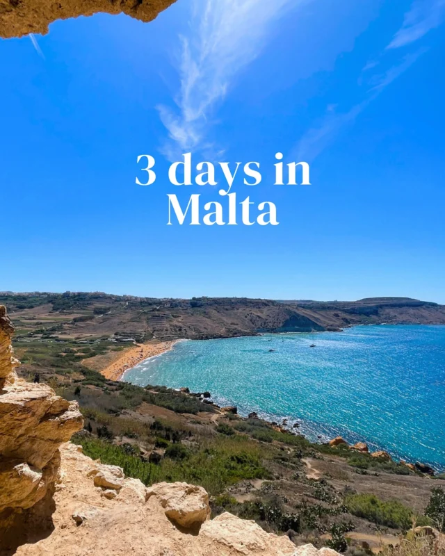 Malta: 3 Day Itinerary 🏛️🍷🌺 Save for future Malta holidaysDiscover our Malta Digital Travel Guide to help you plan an amazing trip to this beautiful island (link in bio) 🌴Follow @worldofmalta for easy travel tips, hidden gems, and stress-free trip planning!