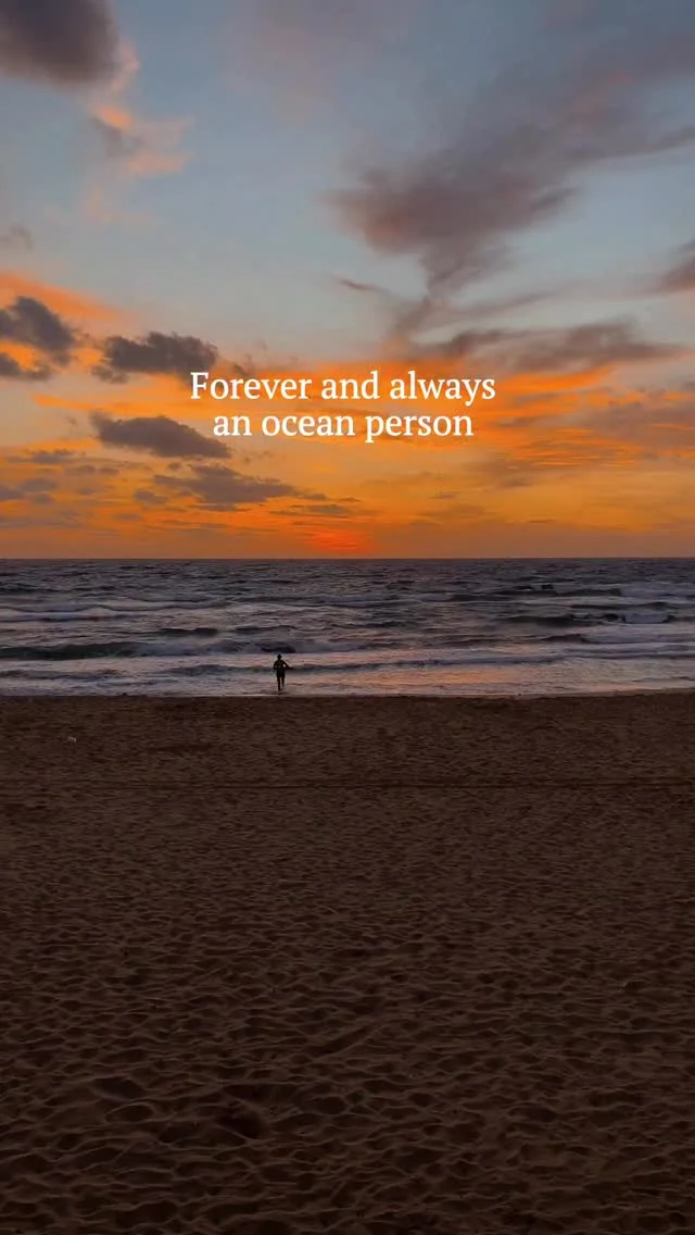 Forever and always an ocean person! 🧡🌊