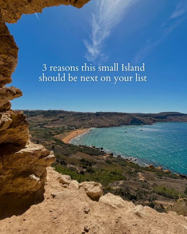 Can you believe this small island in the Mediterranean gets over 300 days of sunshine? 🌴✨This paradise is Malta, and here are 3 reasons why it should be on your travel list:1. Beautiful beaches & coastline
2. Rich history & culture
3. Perfect weather all year roundIs Malta on your bucket list yet?🗓️ Best time to visit: September to May,  fewer crowds, great weather, and perfect for exploring!Follow along for more tips to help you plan your dream Malta trip 🐚