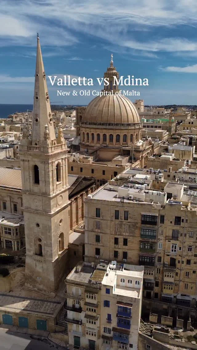 Your favorite is? Mdina or Valletta 📜⌛🏛️SAVE THIS POST 🇲🇹🫶🏽Did you know Mdina was Malta’s first capital? We always enjoy coming back here, it feels like a small fairytale village with an old, calm vibe 🥰 Later came Valletta, built in 1566. It is bigger, busier, full of cafés… and today it’s the only official capital of Malta.Two cities, two totally different vibes… and we can’t pick a favorite ✨#travel #malta #europedestinations #travelblogger #valletta #mdina