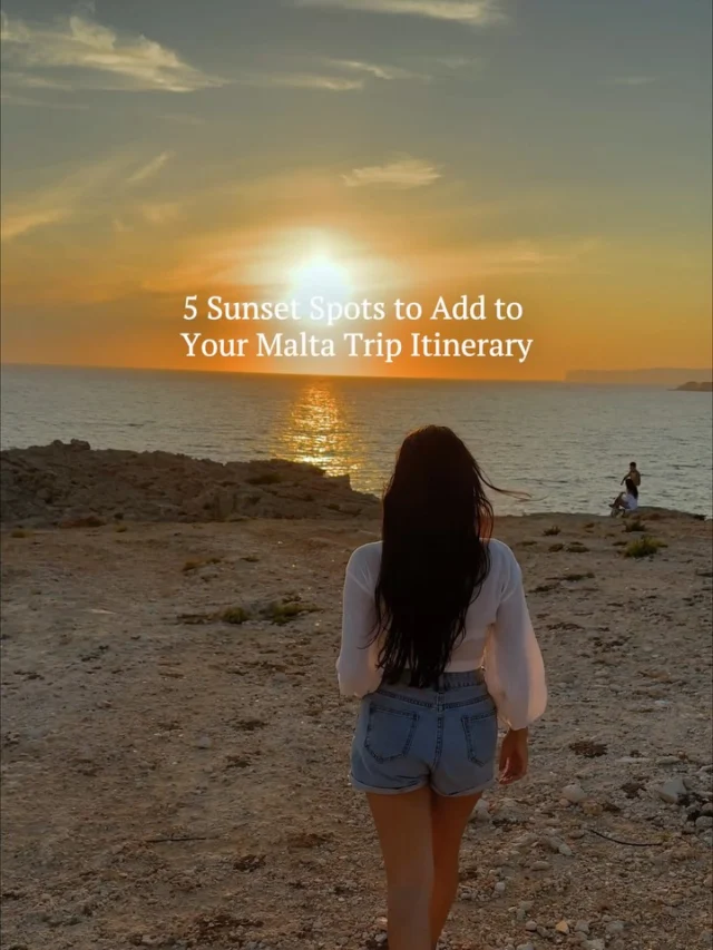 The best sunset spots in Malta!! 🌅🌞We just put together a FREE travel guide packed with insider tips and must-visit spots you don’t want to miss.What’s inside 👇⠀⠀⠀⠀⠀⠀⠀⠀
: Must-See Beaches, Villages & Stunning Views
: Top Recommendations for Stays, Restaurants & Experiences
: Weather and Best Time to Visit
: Culture, Food, and FestivalsComment “Views” and we will send it straight to your dm 🫶Make sure to FOLLOW US so the message slides smoothly into your inbox 😊Things to do in Malta | Things to do in Valletta | Secret Places in Malta | Tips for Visiting Malta | Visit Malta | Malta Views | Malta Sunsets